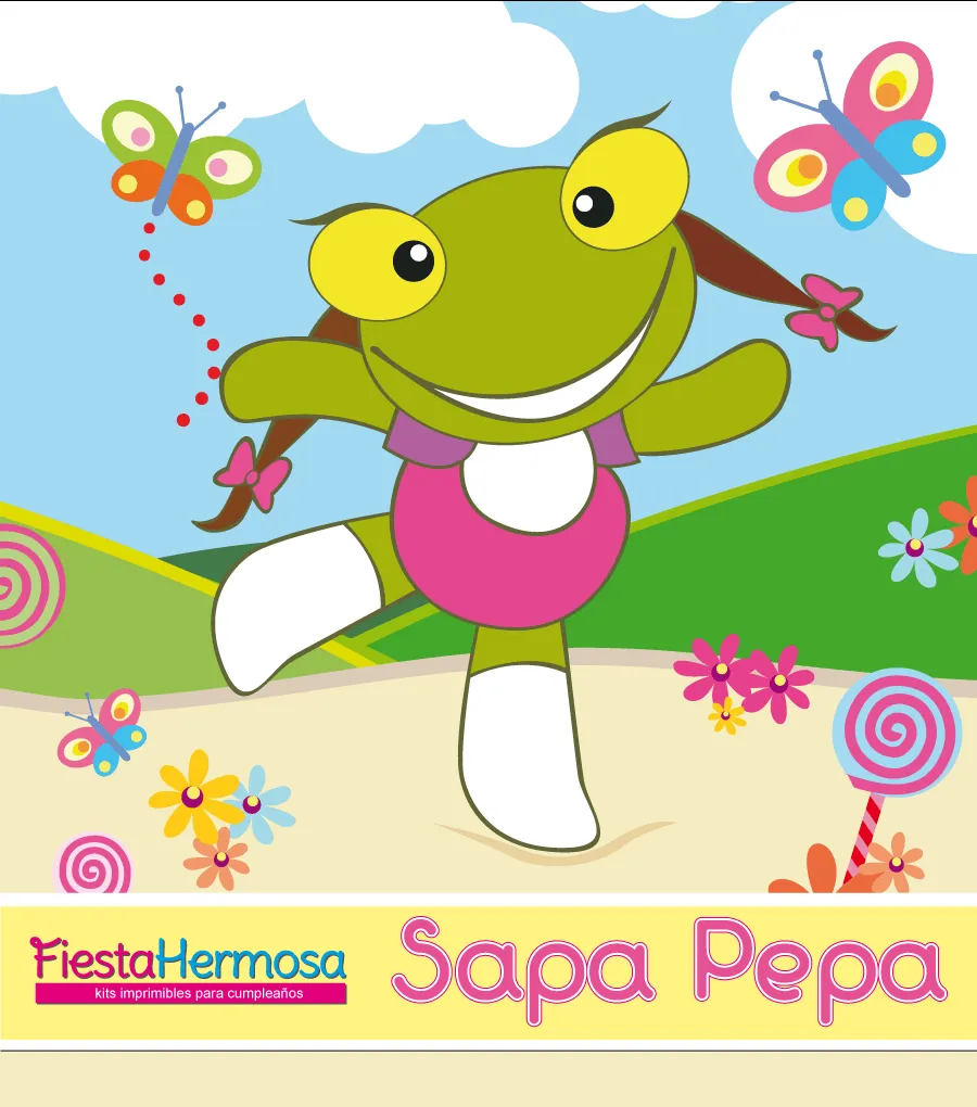 Fiesta Hermosa: Sapo Pepe y Sapa Pepa de porcelana fría Fiesta Hermosa: Sapo Pepe y Sapa Pepa de porcelana fría