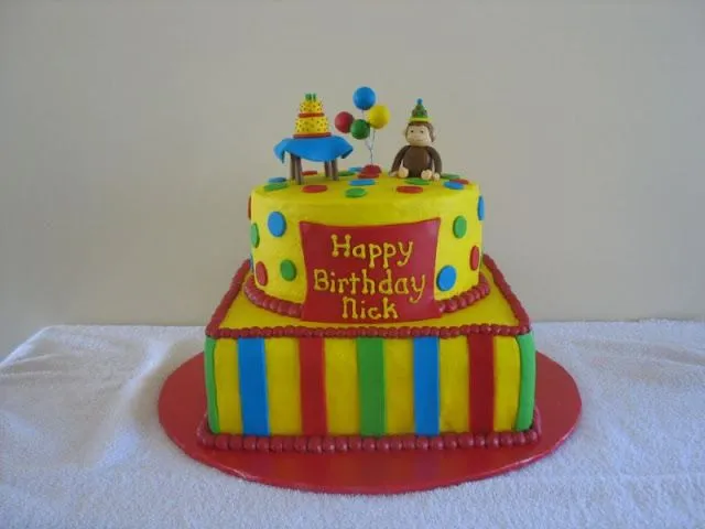 Fiesta Hermosa: Tortas decoradas de Jorge el Curioso Fiesta Hermosa: Tortas decoradas de Jorge el Curioso