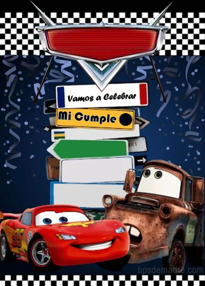Fiesta infantil de Cars de bajo presupuesto - Tips de Madre Fiesta infantil de Cars de bajo presupuesto - Tips de Madre