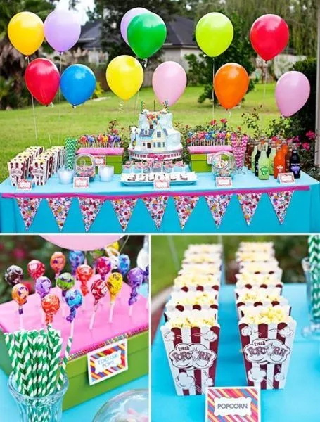 infantil de cumpleaños “Up”, a tope de color | Fiestas infantiles ...