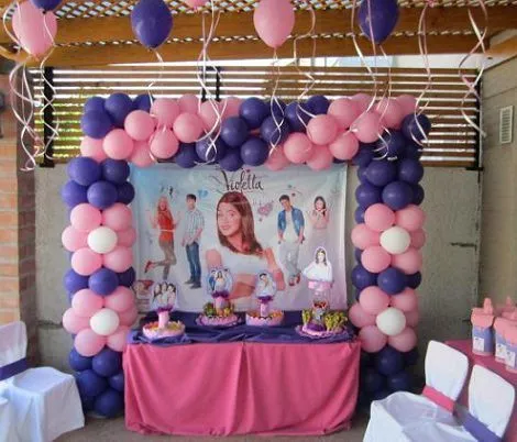 Ideas caseras para decorar una fiesta de Violetta Ideas caseras para decorar una fiesta de Violetta