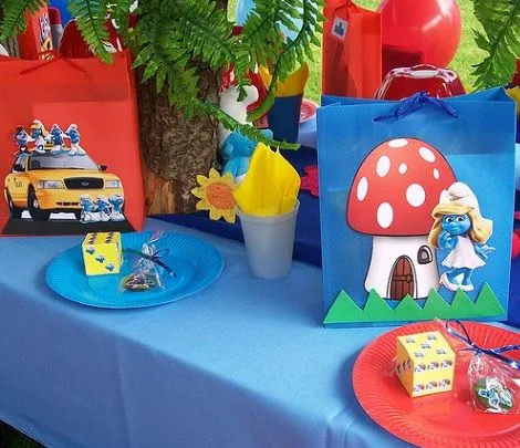fiesta-los-pitufos-decoracion- ...