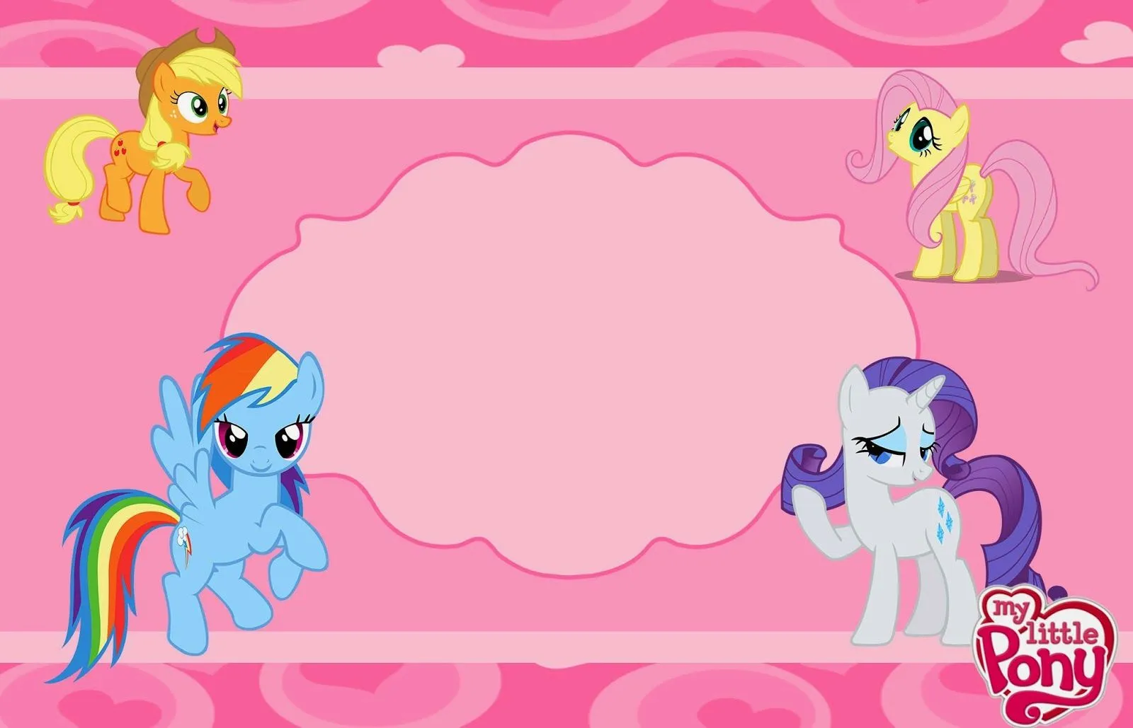 Fiesta de My Little Pony: Invitaciones para Imprimir Gratis ...