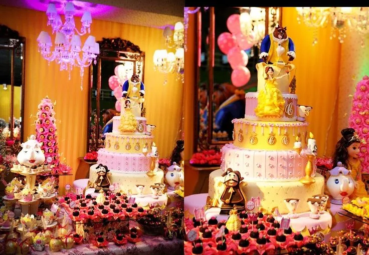Decoración y Repostería: Magnífica Fiesta La Bella y la Bestia ... Decoración y Repostería: Magnífica Fiesta La Bella y la Bestia ...