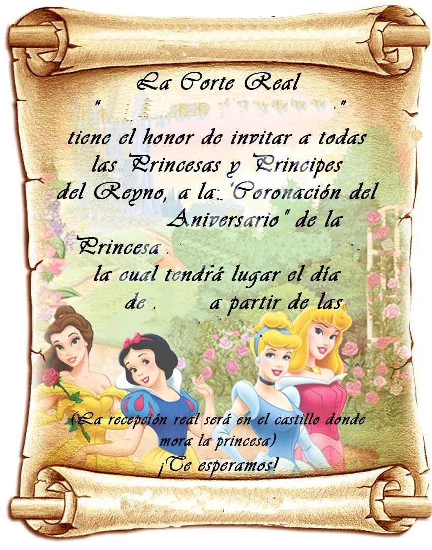 Fiesta de princesas, Invitaciones para fiesta de princesa, Decoracion cumpleaños de princesas Fiesta de princesas, Invitaciones para fiesta de princesa, Decoracion cumpleaños de princesas
