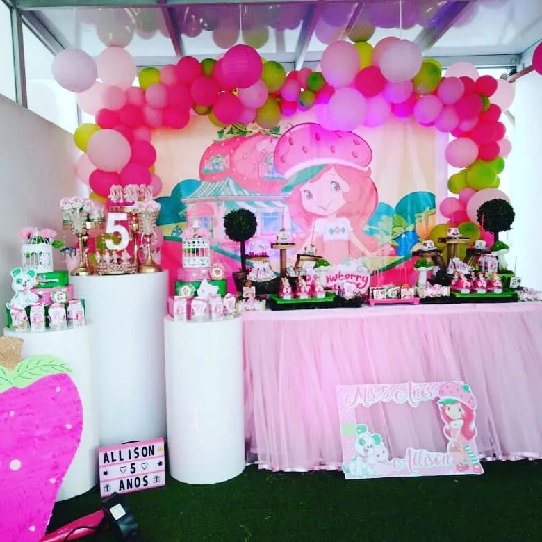 Fiesta de rosita fresita | Guía para decorar un cumpleaños
