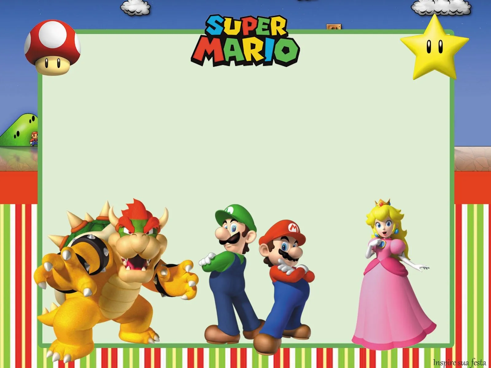 Fiesta de Super Mario Bros: Invitaciones para Imprimir Gratis ... Fiesta de Super Mario Bros: Invitaciones para Imprimir Gratis ...