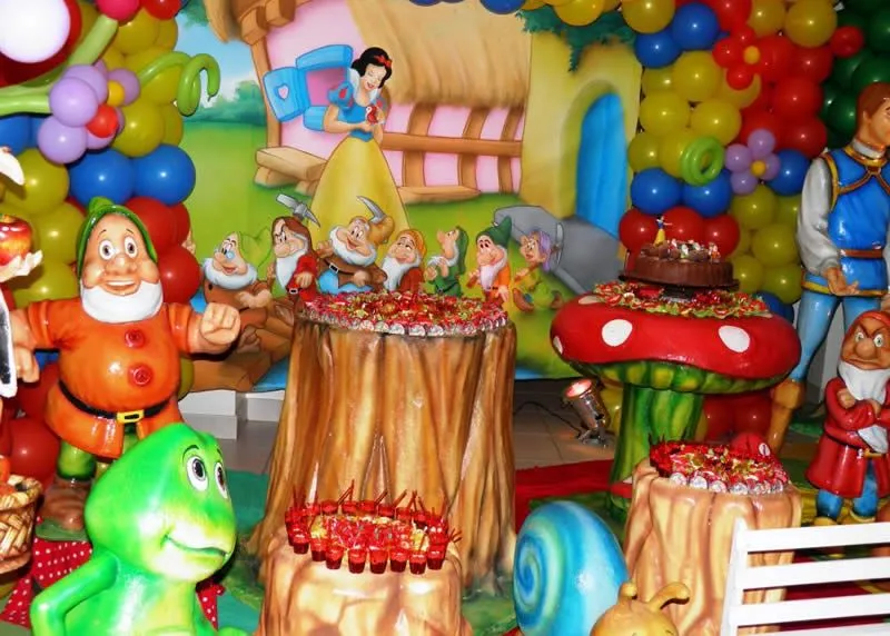Fiesta Temática de Blanca Nieves - Snow White | Arcos con Globos ... Fiesta Temática de Blanca Nieves - Snow White | Arcos con Globos ...