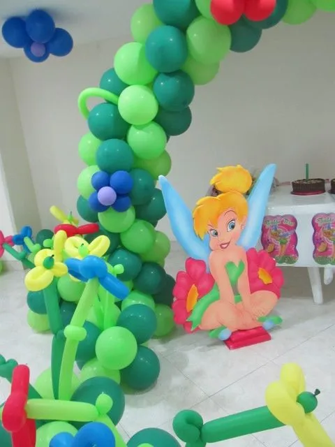 FIESTA TEMATICA DECORACION CON GLOBOS CAMPANITA TINKER BELL ...