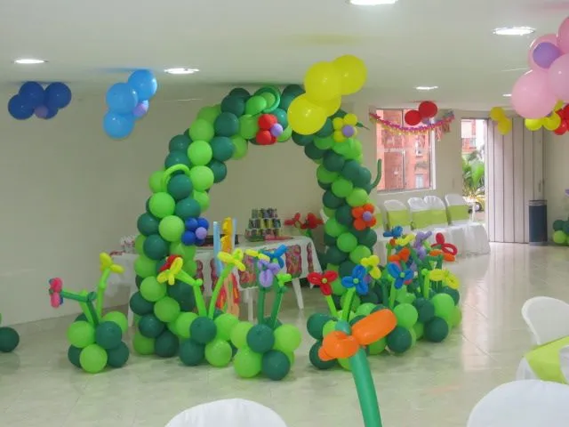 FIESTA TEMATICA DECORACION CON GLOBOS CAMPANITA TINKER BELL ...