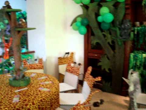 FIESTA TEMATICA SAFARI Safari Lorenzo 1 Añito 9.MPG - YouTube