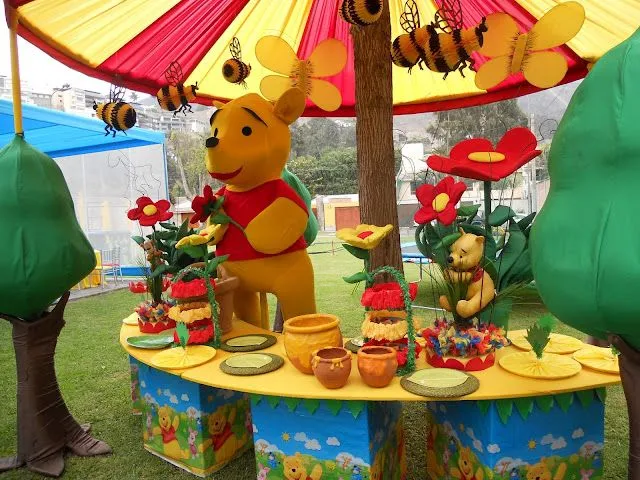 Decoración para cumple de Winnie Pooh - Imagui