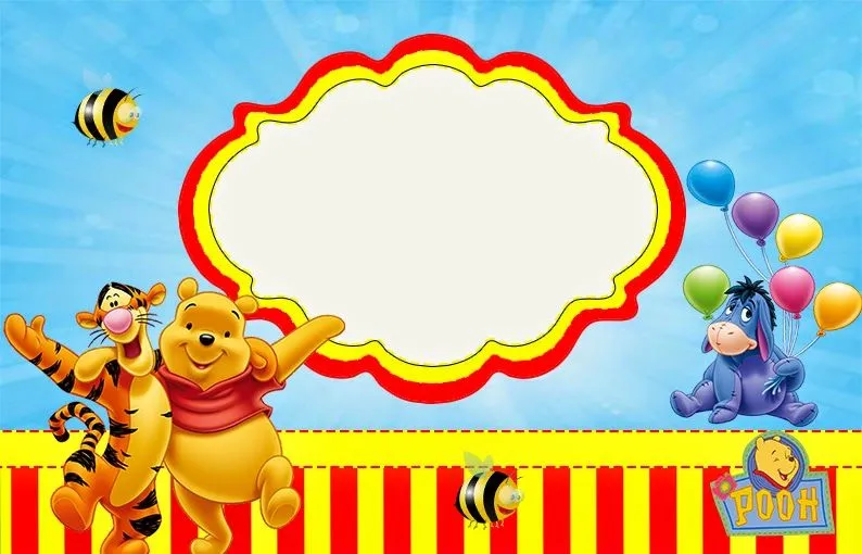 Fiesta de Winnie the Pooh: Invitaciones para Imprimir Gratis ...