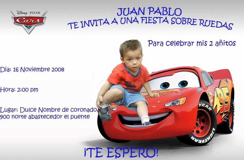 Fiestaideas Te Regala Tarjetas De Invitaciones De Cars Mate La ... Fiestaideas Te Regala Tarjetas De Invitaciones De Cars Mate La ...