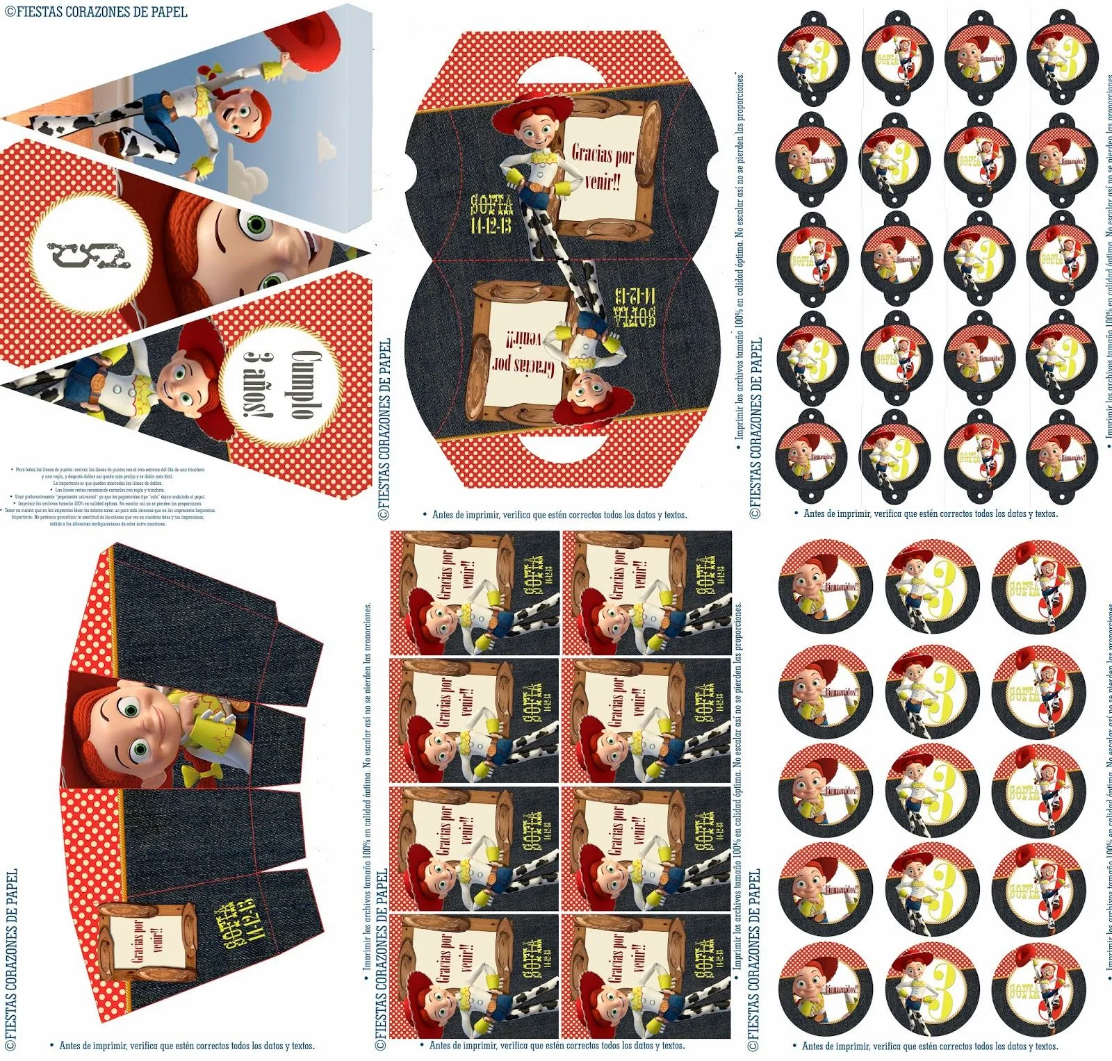 Fiestas Corazones de papel: Jesiie la vaquerita!