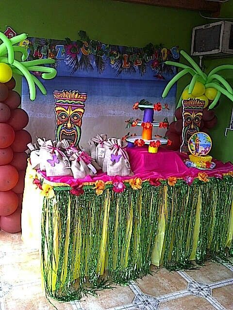 fiestas y cumpleaños ideas decoración tropical verano hawaiana ... fiestas y cumpleaños ideas decoración tropical verano hawaiana ...