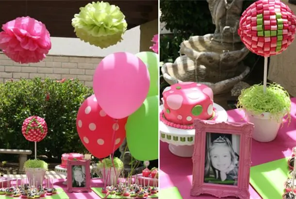 Fiestas con encanto: una mesa de cumpleaños en fucsia y verde Fiestas con encanto: una mesa de cumpleaños en fucsia y verde