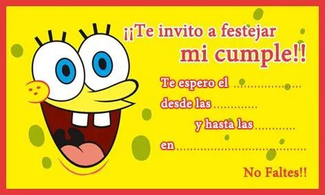 Tarjetas e Invitaciones de cumpleaños para Imprimir - Fiestas ...