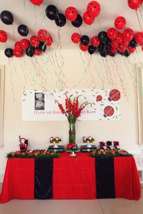 Fiestas Infantiles de Mariquitas - Ladybug Party Ideas : Fiestas ...