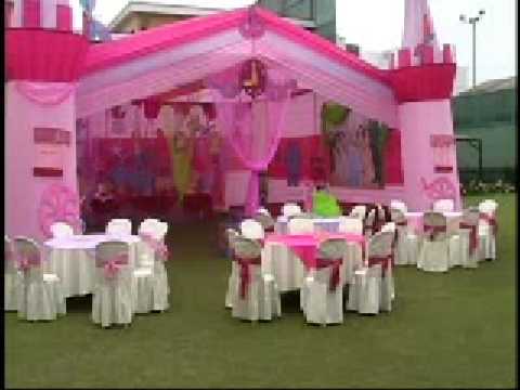 FIESTAS INFANTILES PRINCESAS DECOAZUL DECORACION - YouTube