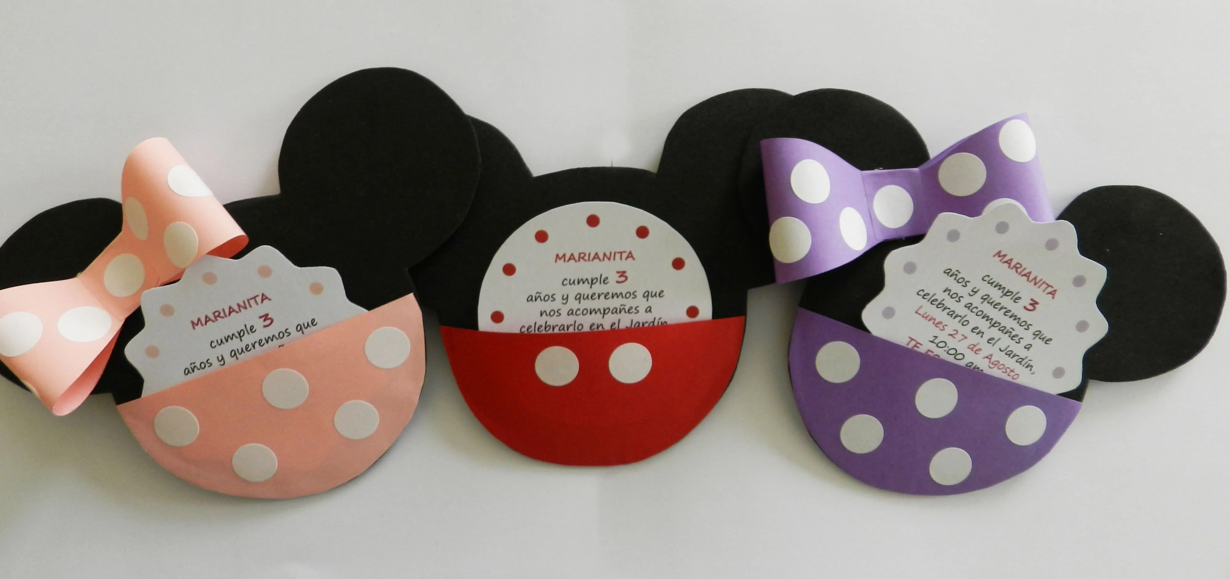 Invitaciones de cumpleaños Minnie y Mickey | Mamá habla. Invitaciones de cumpleaños Minnie y Mickey | Mamá habla.