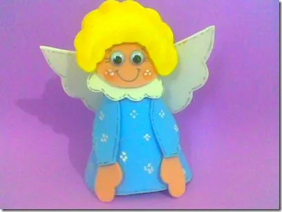 Ángel Goma Eva manualidades para niños | fiestas de Navidad Ángel Goma Eva manualidades para niños | fiestas de Navidad