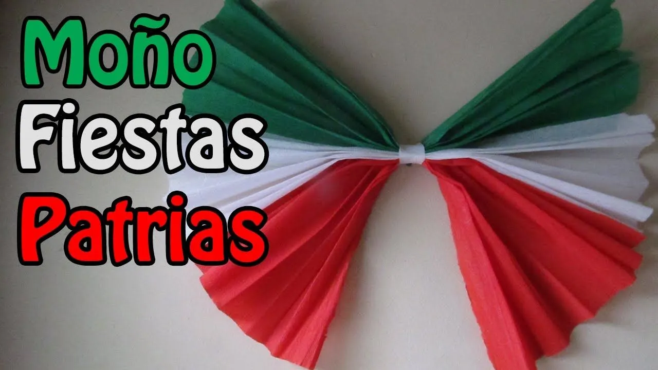 Fiestas patrias: Moño de papel DECORATIVO (manualidad XpreSs) - YouTube Fiestas patrias: Moño de papel DECORATIVO (manualidad XpreSs) - YouTube