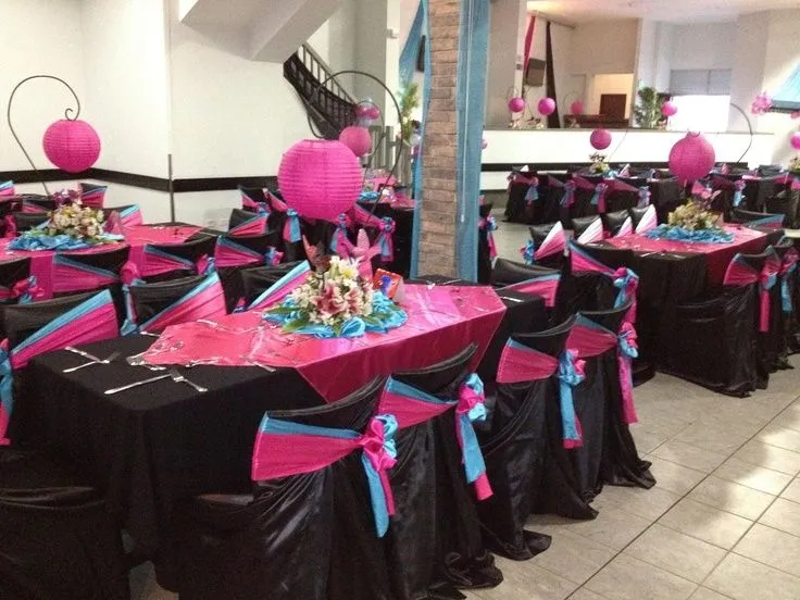 Fucsia, Turquesa y Negro | chikispikis | Pinterest