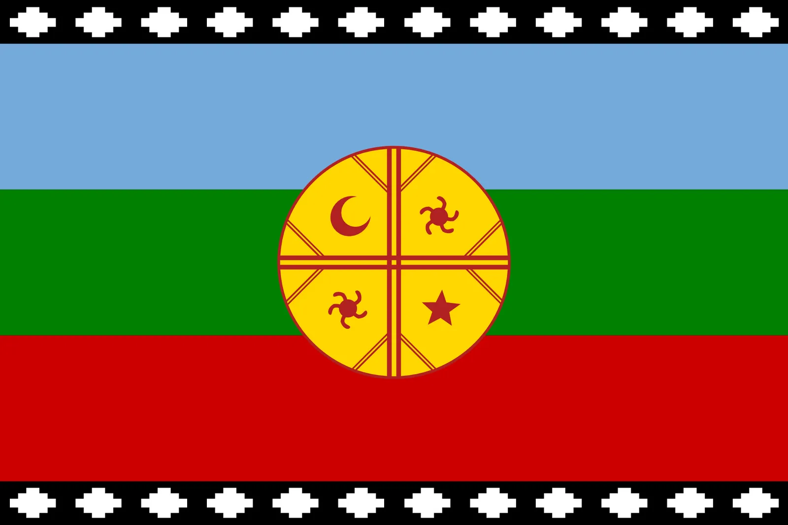 Fiestoforo: Monitos y mapudungun!: Wenufoye - Bandera Mapuche Fiestoforo: Monitos y mapudungun!: Wenufoye - Bandera Mapuche