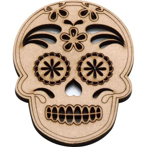 FIGURA DÍA DE MUERTOS DE MDF 9.5CM CALAVERA | nan | Manualidades | Varios |  lumen.com.mx