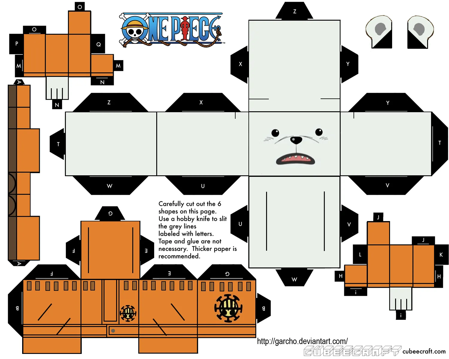 Figura de papel de Bepo - One Piece | Manualidades de Papel Figura de papel de Bepo - One Piece | Manualidades de Papel