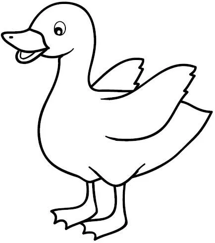 Pato para colorear infantil con nombre - Imagui