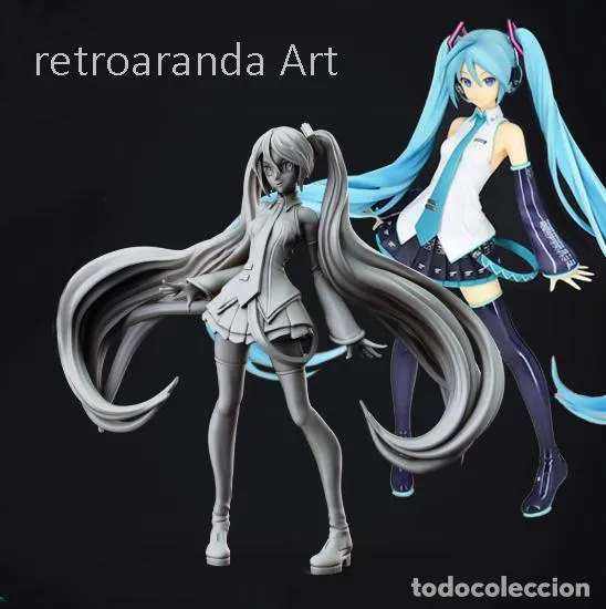 figura para pintar - miku hatsune . volcaloid - - Compra venta en todocoleccion figura para pintar - miku hatsune . volcaloid - - Compra venta en todocoleccion