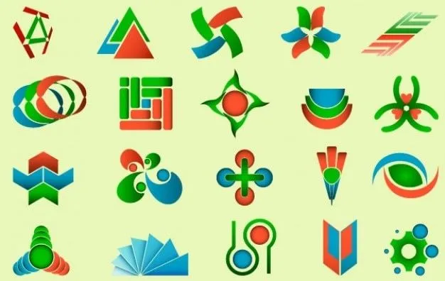 Figuras abstractas vectoriales | Descargar Vectores gratis Figuras abstractas vectoriales | Descargar Vectores gratis