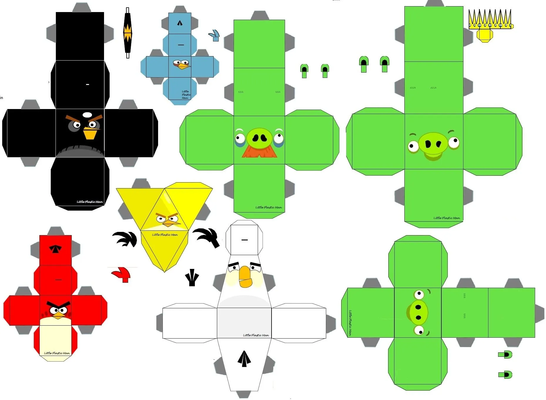 Hacer figuras de Angry Birds de papel | Manualidades de Papel