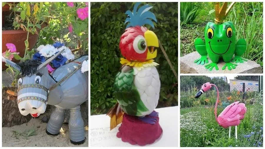 Cómo hacer figuras de animales con botellas de plástico | Manualidades Cómo hacer figuras de animales con botellas de plástico | Manualidades
