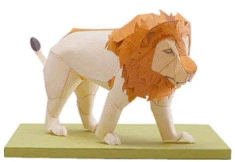 Figuras de Papel - Papercraft: Figura de Papel - Leon