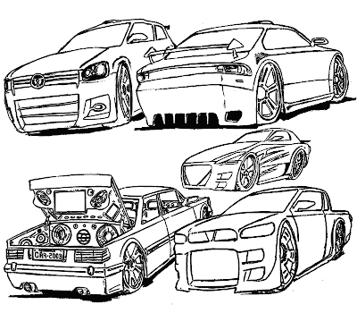 Figuras de carros. Desenhos de carros para colorir. desenhos ...