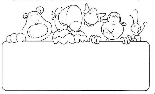 Carteles infantiles para colorear - Imagui