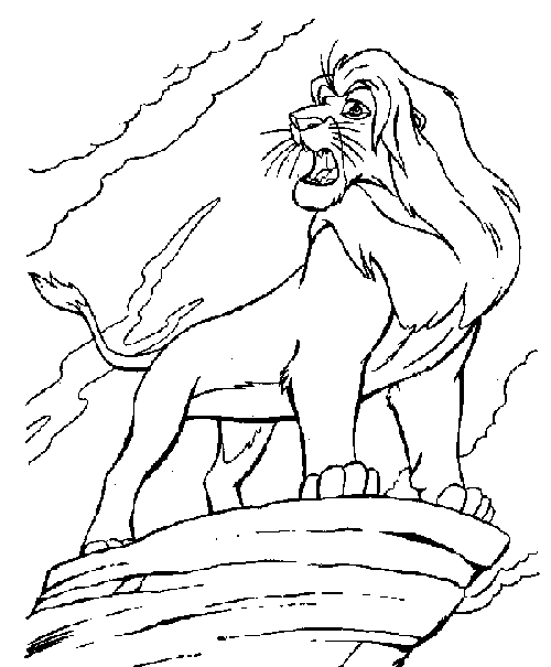 Familia de leones para pintar - Imagui