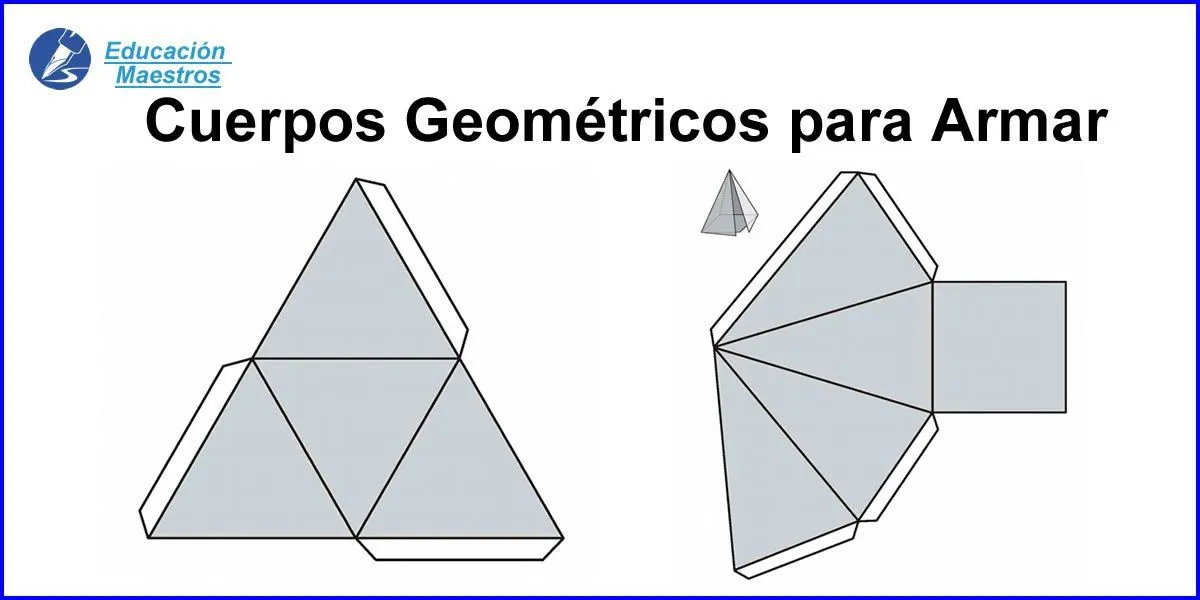 ▷ Figuras Cuerpos Geométricos para Armar | Imprimir PDF ▷ Figuras Cuerpos Geométricos para Armar | Imprimir PDF