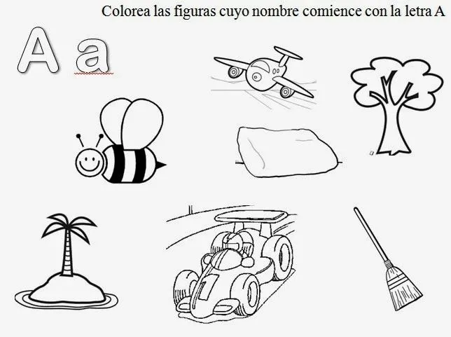 figuras que empiecen con la vocal a - Para niños figuras que empiecen con la vocal a - Para niños