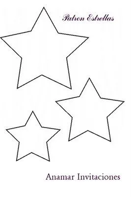 Moldes y Figuras de Sucha Foami: moldes de estrellas Moldes y Figuras de Sucha Foami: moldes de estrellas