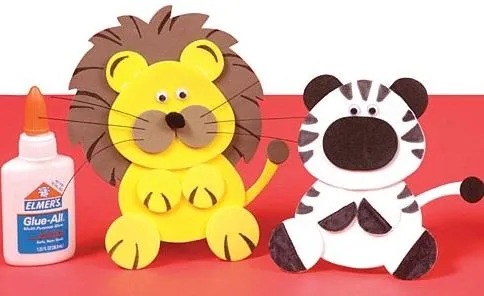 Figuras foami: plantillas para manualidades