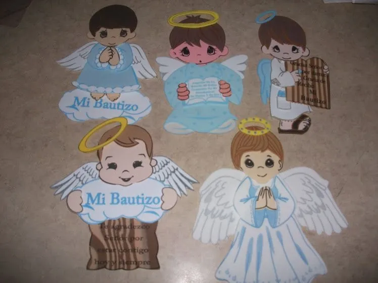 Figuras de fomi para bautizo de niña - Imagui