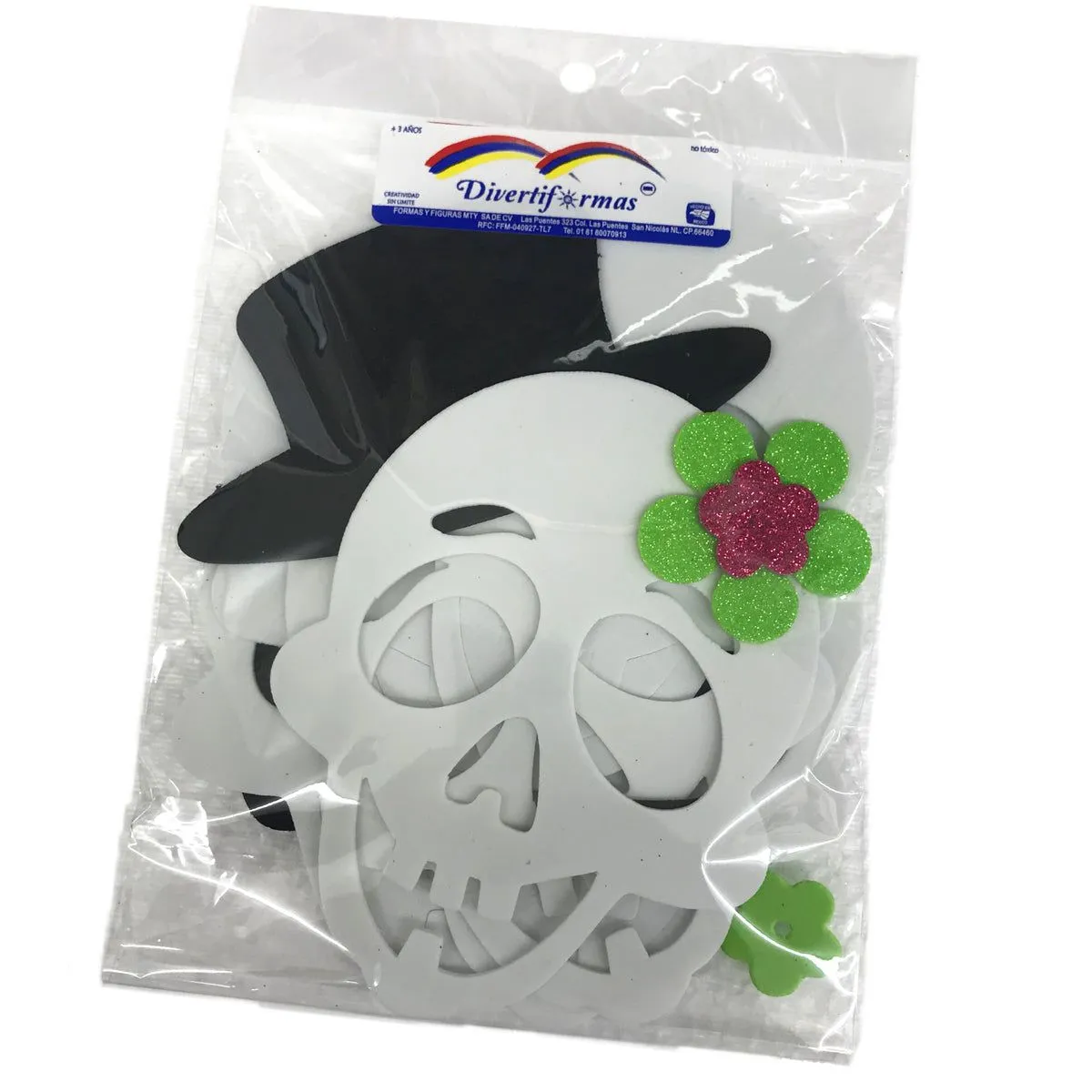 Figuras de fomi calaveras grandes c/6pz – Mercería El Gato Figuras de fomi calaveras grandes c/6pz – Mercería El Gato