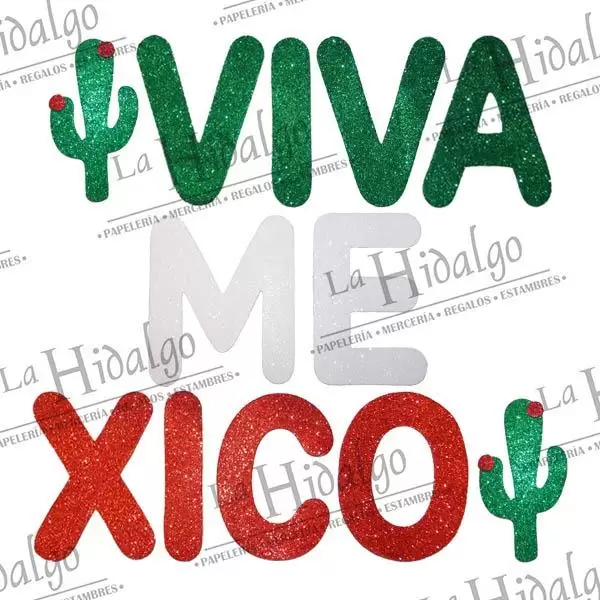 FIGURAS FOMI LETRERO VIVA MEXICO - La Hidalgo FIGURAS FOMI LETRERO VIVA MEXICO - La Hidalgo