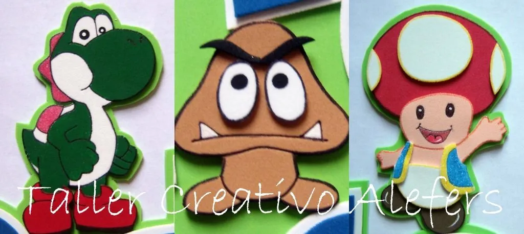 ALEFERS TALLER CREATIVO.: PERSONAJES DE MARIO BROSS ALEFERS TALLER CREATIVO.: PERSONAJES DE MARIO BROSS