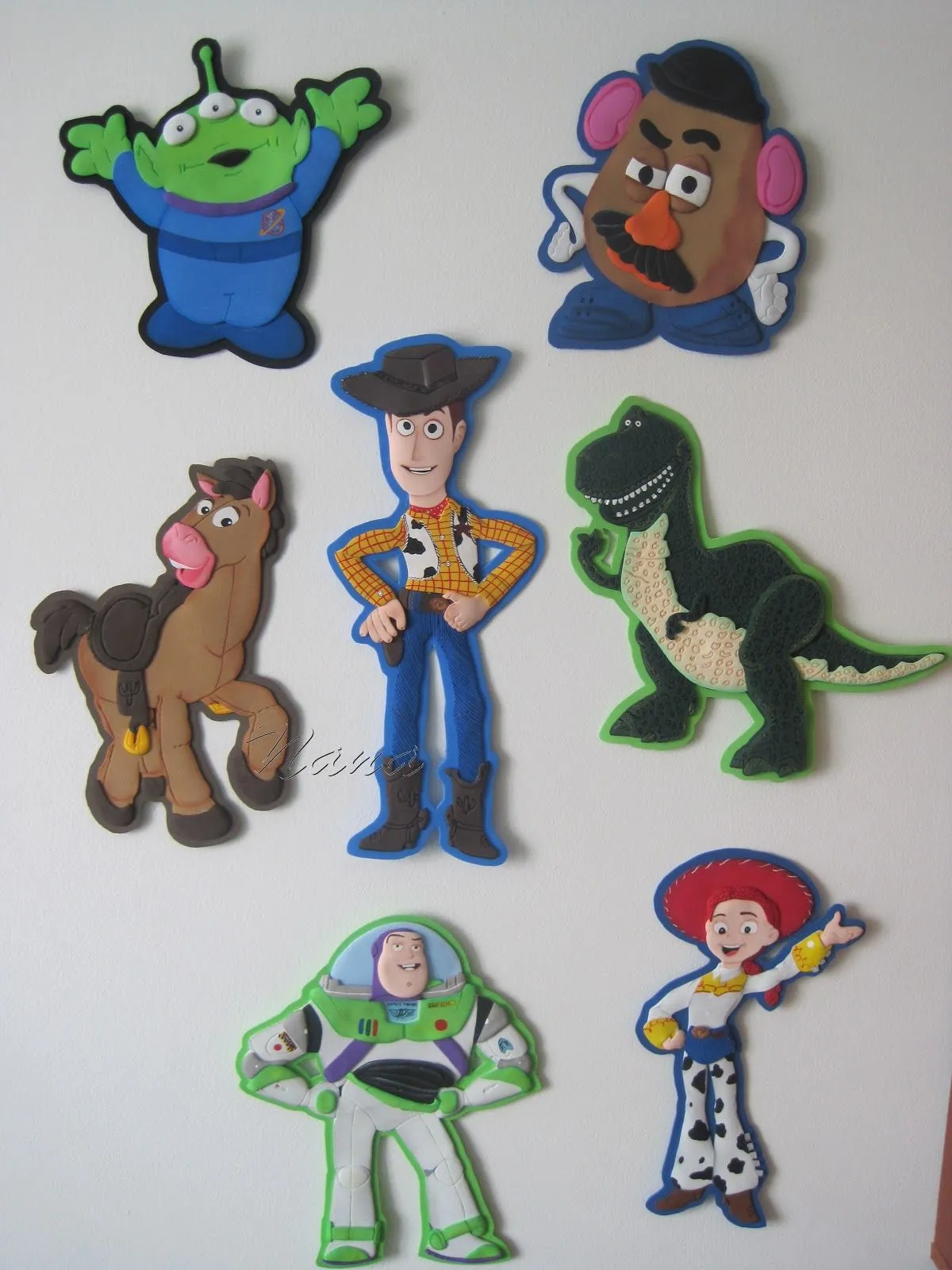 Figuras de fomi de toy story - Imagui