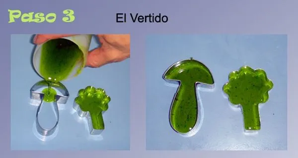 Hacer figuras de gel